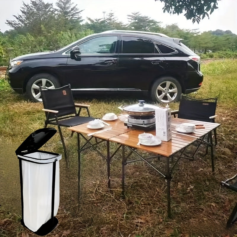 Verstelbare Opvouwbare Afvalzakhouder – Driedelig In Hoogte Aanpasbaar Statief voor Thuis of Outdoor