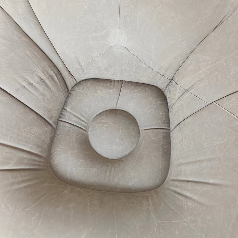 Zachte Opblaasbare Loungestoel – Relaxed en Compact voor Binnen en Buiten