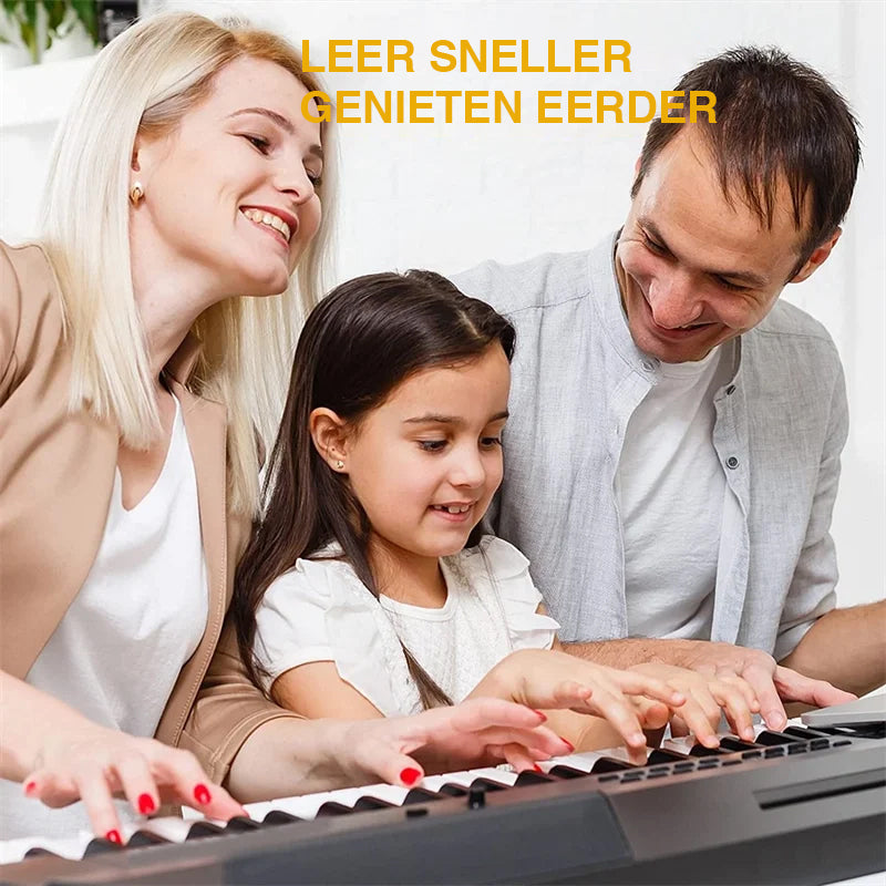 Afneembare notenlabels van siliconen voor 88-toetsen piano's en keyboards