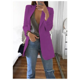 Elegante lange damesblazer voor elke gelegenheid