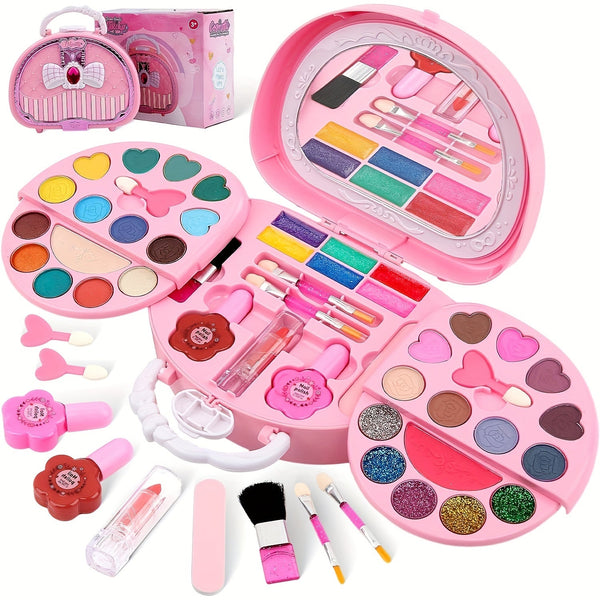 Make-up Set voor Meisjes met Cosmetische Tas - Prachtig Cadeau voor Jouw Kleine Prinses