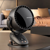 Draagbare Bladloze Ventilator met Digitaal Display – Stille en Oplaadbare Koeling voor Binnen en Buiten