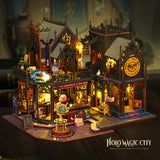 Betoverend Boekenhuis – 3D Houten Puzzel met Magische Verlichting