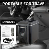 Compacte 6L draagbare mini-koelkast voor auto's – DC 12V elektrische koelbox voor dranken, zeevruchten en fruit, ideaal voor reizen en outdoor-avonturen