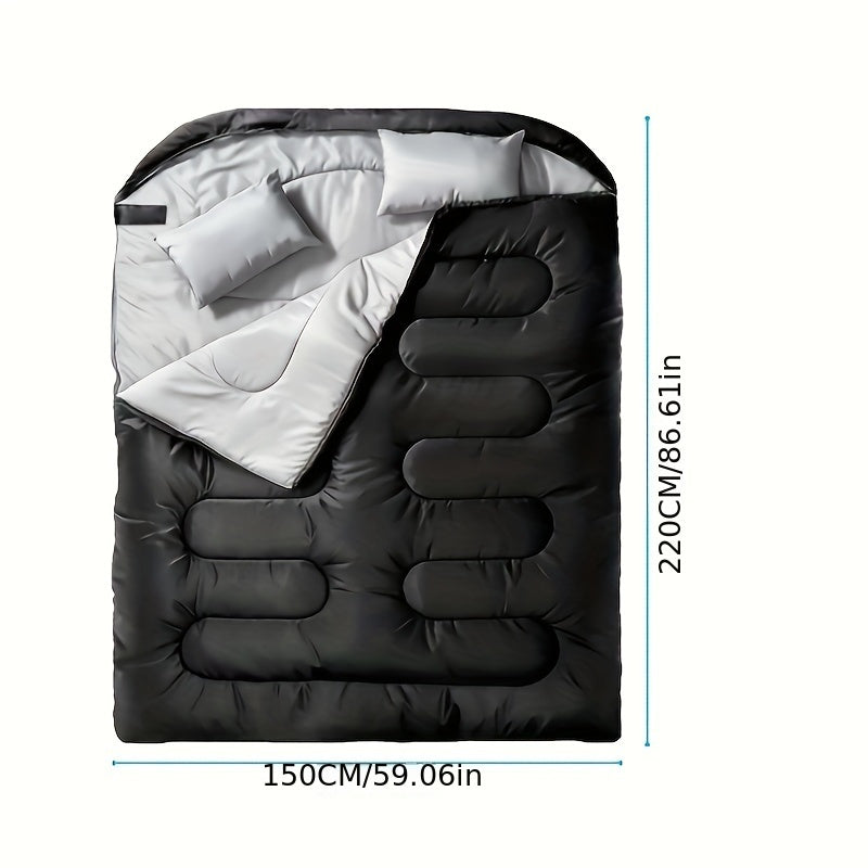 Deluxe 2-in-1 Camping Slaapzak met Kussen – Perfect voor Kamperen en Buitenavonturen