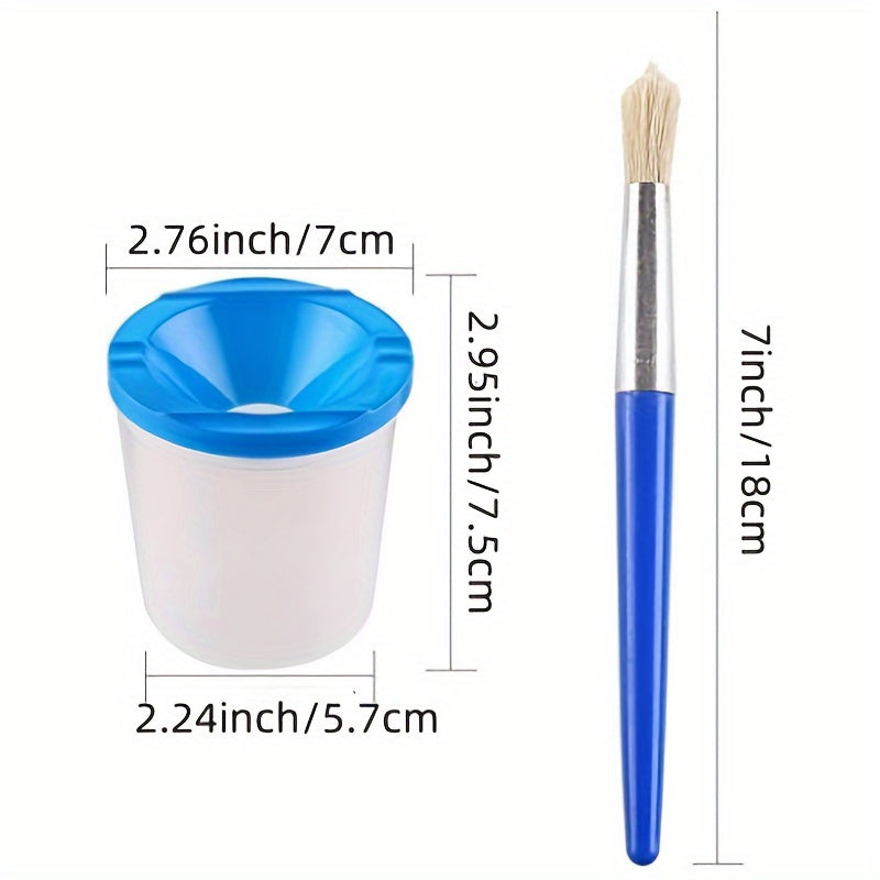 Kunstschilders Set met Verfpotjes en Kwasten – Perfect voor DIY Schilderen