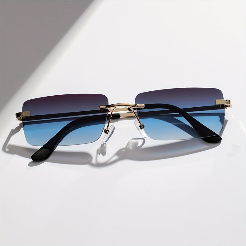 Stijlvolle Frameless Zonnebril – Trendy en Comfortabel voor Mannen