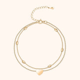 Stijlvol Hart-Enkelbandje – Fiora