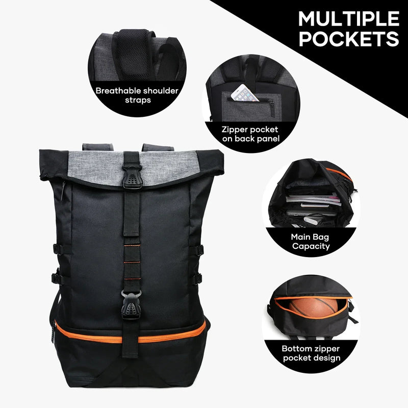 Multifunctionele 35L Rugzak voor Sport & Reizen – SportsPro