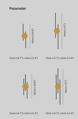 Moderne Industriële LED-Wandlamp - LumoGlow