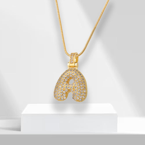 Bubble-letterketting met hanger - LuxeLette