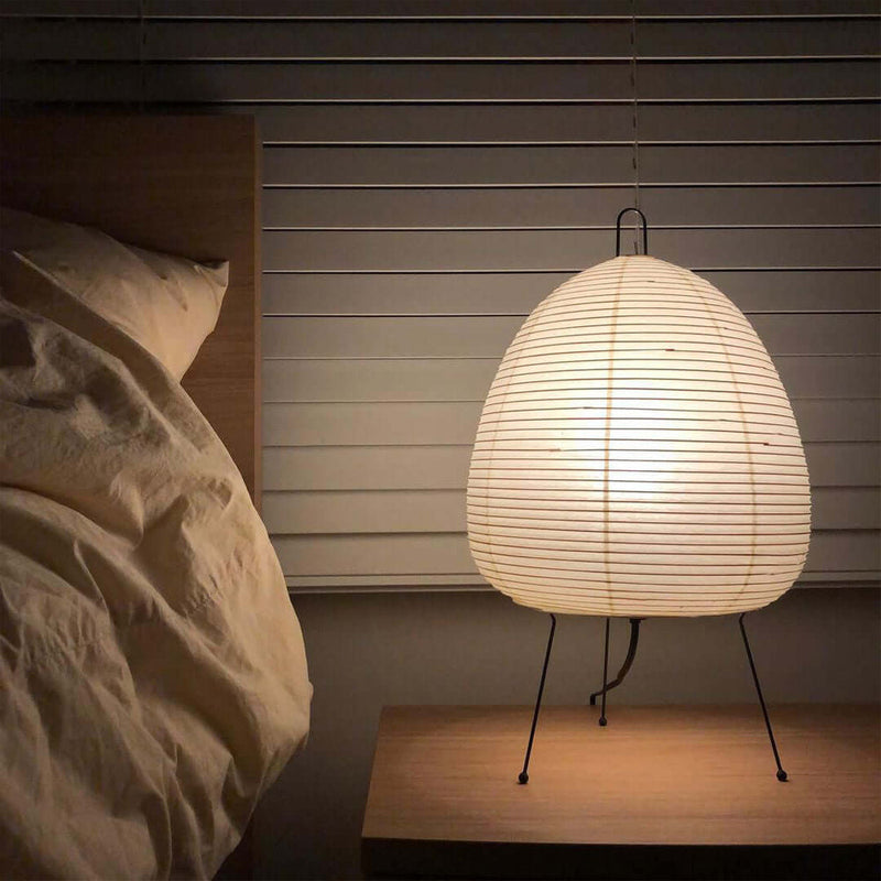 Akari Tafellamp – Japan-geïnspireerde Zacht Gloeiende Papieren Lamp