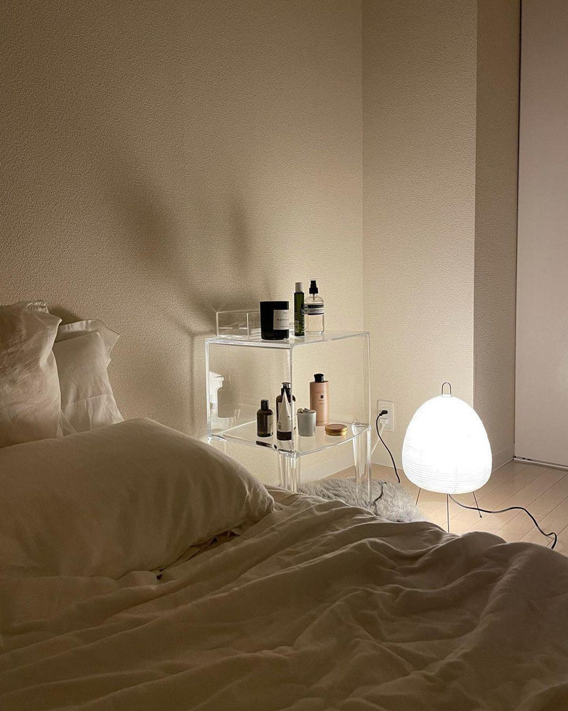 Akari Tafellamp – Japan-geïnspireerde Zacht Gloeiende Papieren Lamp
