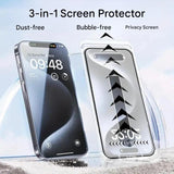 3-in-1 iPhone Schermbescherming - iShield Privacy