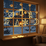 WINTERBEAM – LED-Kerstverlichting met zuignappen voor glas en spiegels