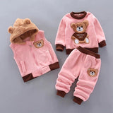 Drie-delig baby- en peuterset met berenmotief – BearHugs