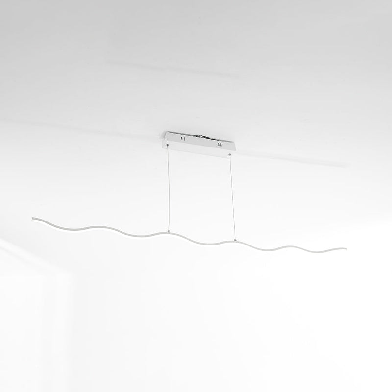 LED-Pendelleuchte met modern golvende lijnontwerp – WaveGlow