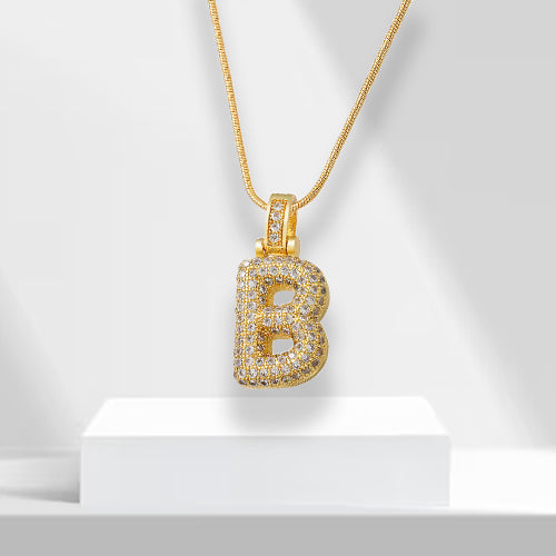 Bubble-letterketting met hanger - LuxeLette