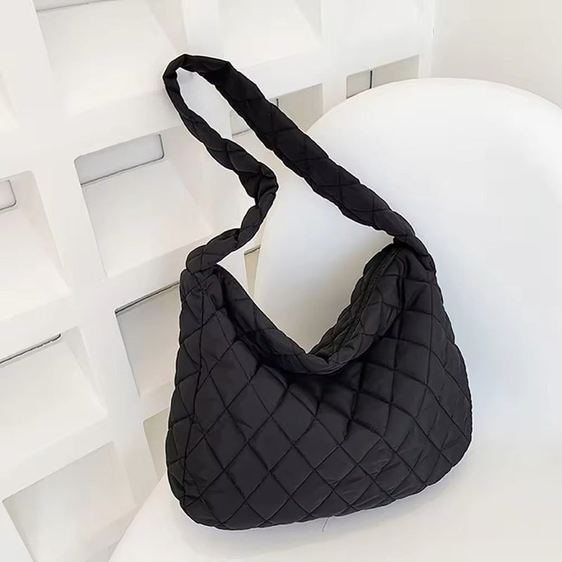 Gepolsterde Ballerina Extra Grote Puffer Tote Crossbody Gepolsterde Schoudertas