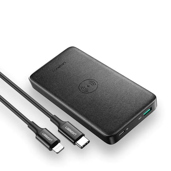 Draadloze Snellader Powerbank – 10.000mAh Dubbele Uitgang