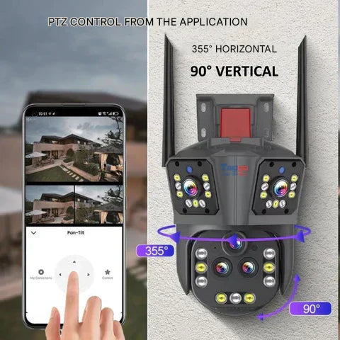 10K WLAN-Beveiligingscamera met 20MP, 20x Zoom – DualGuard Ultra 10K