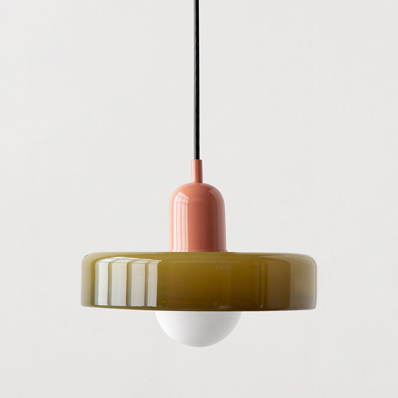 ColorLoop Pendant – Kunstzinnige Bauhaus Hanglamp met Warm Licht