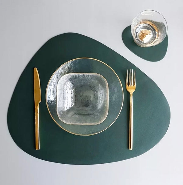 Waterdichte Leren Tafelset - Tablevo