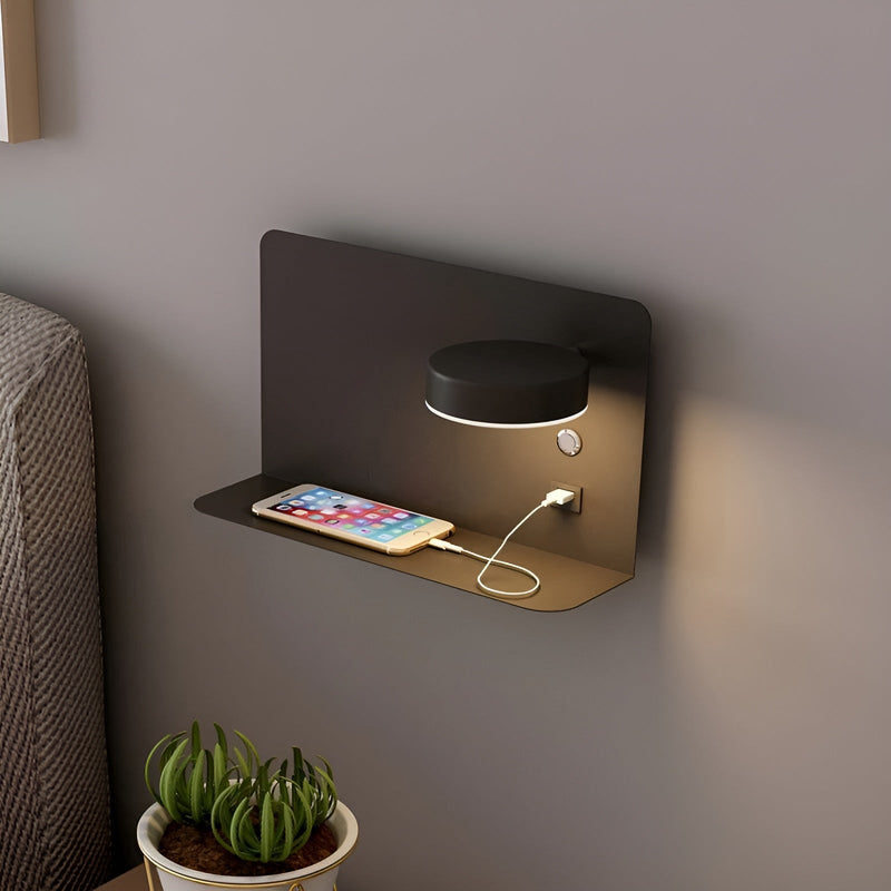 LED-Wandlamp met USB-oplader en schakelaar - GlowPort