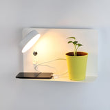 LED-Wandlamp met USB-oplader en schakelaar - GlowPort