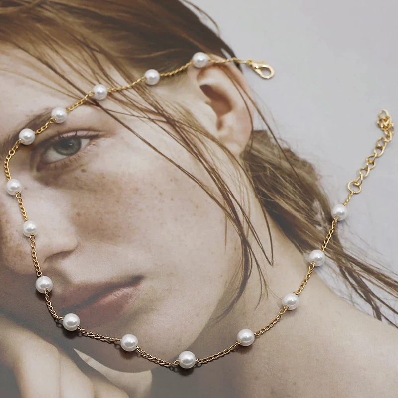 Gouden Perlenketting - Marilena