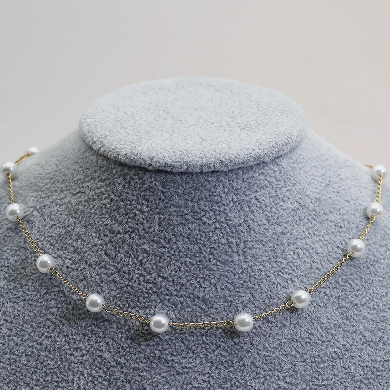 Gouden Perlenketting - Marilena
