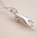 925 Sterling Zilver Speelse Kitty Hanger - Mia