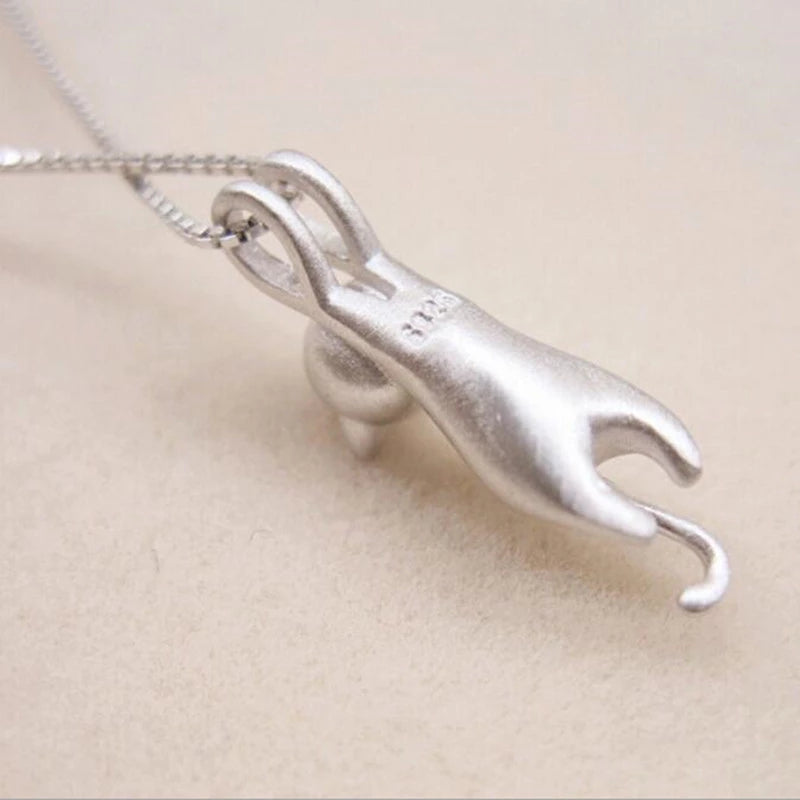 925 Sterling Zilver Speelse Kitty Hanger - Mia