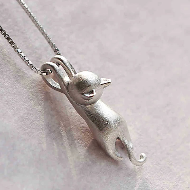 925 Sterling Zilver Speelse Kitty Hanger - Mia