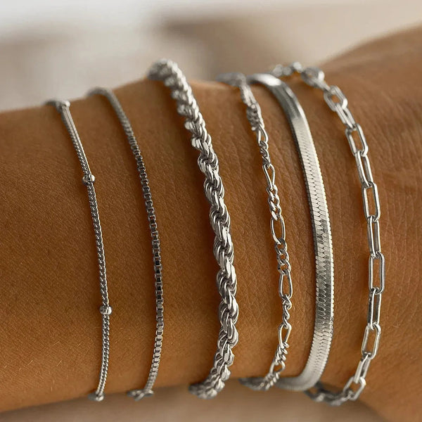 Set van 6 Stijlvolle Armbanden – Amélie