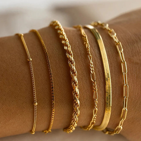 Set van 6 Stijlvolle Armbanden – Amélie
