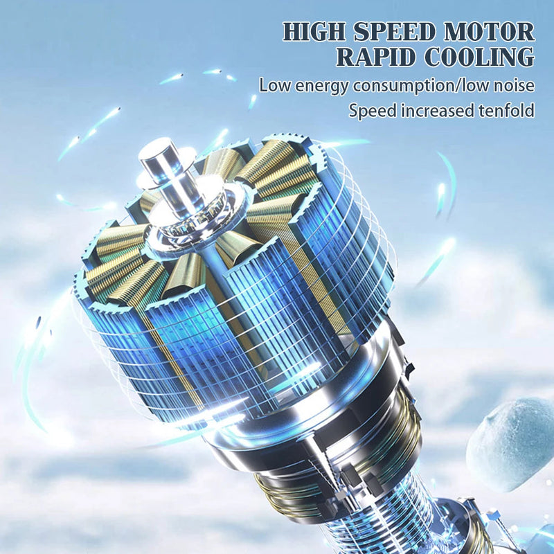 HandyFan Pro - Draagbare Opvouwbare Ventilator met Digitale Weergave en 4000mAh Batterij