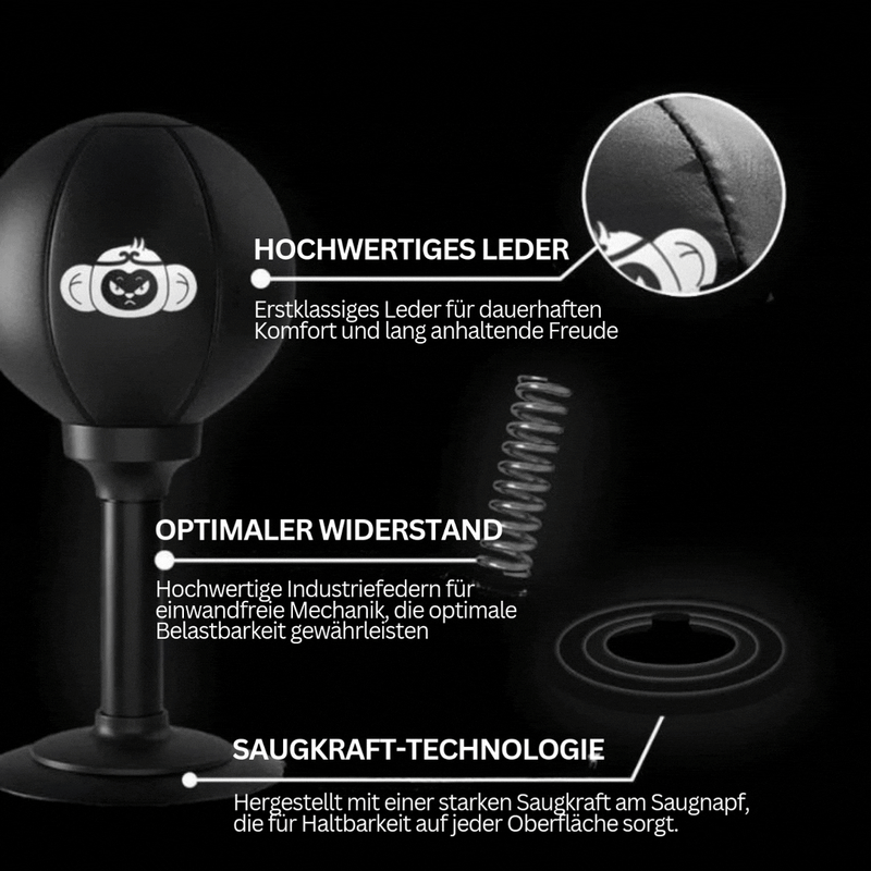 Boxball met sterke zuignapbasis – PowerStrike