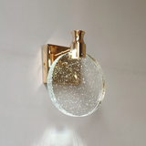 Luxe ronde kristallen wandlamp – Celestia