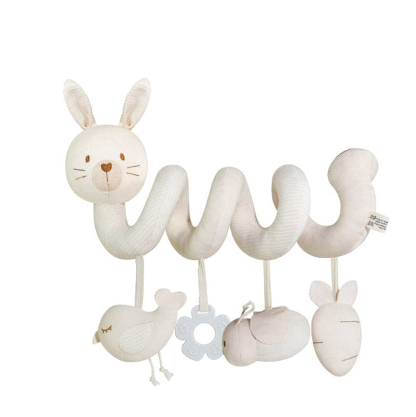 Babyspirale met dierenmotieven voor autostoel, kinderwagen en bed – Speelplezier mobiel