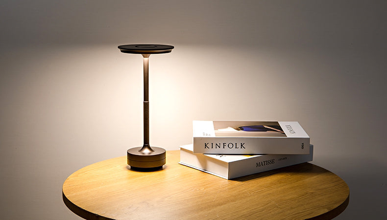 ClarityGlow Luxe Editie | Draadloze LED Tafellamp
