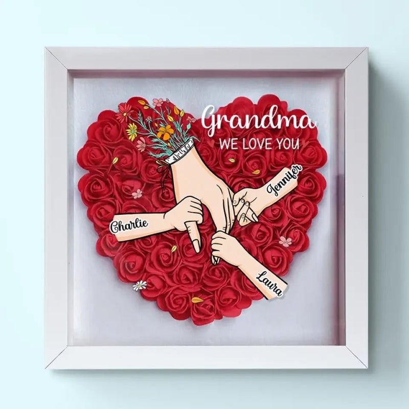 FloraFrame | Voeg jullie namen en een liefdevolle boodschap toe om het net zo speciaal te maken als jullie band met mama
