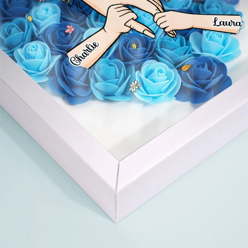 FloraFrame | Voeg jullie namen en een liefdevolle boodschap toe om het net zo speciaal te maken als jullie band met mama