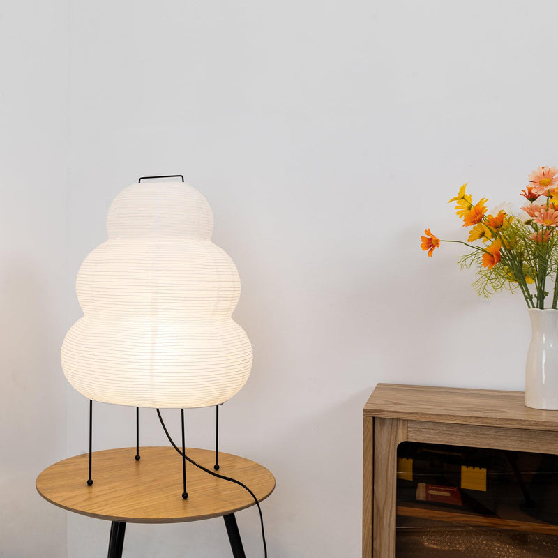 Akari Tafellamp – Japan-geïnspireerde Zacht Gloeiende Papieren Lamp