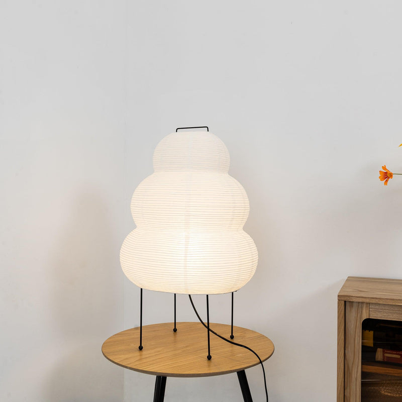 Akari Tafellamp – Japan-geïnspireerde Zacht Gloeiende Papieren Lamp