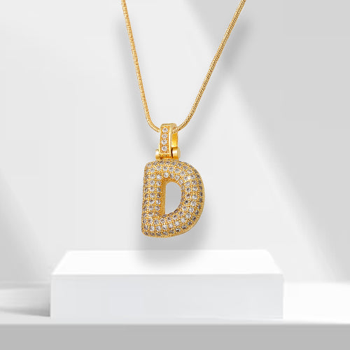 Bubble-letterketting met hanger - LuxeLette