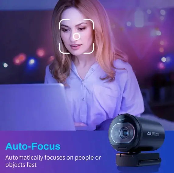 Kristalheldere 4K HD Webcam – Professionele Streaming Kwaliteit