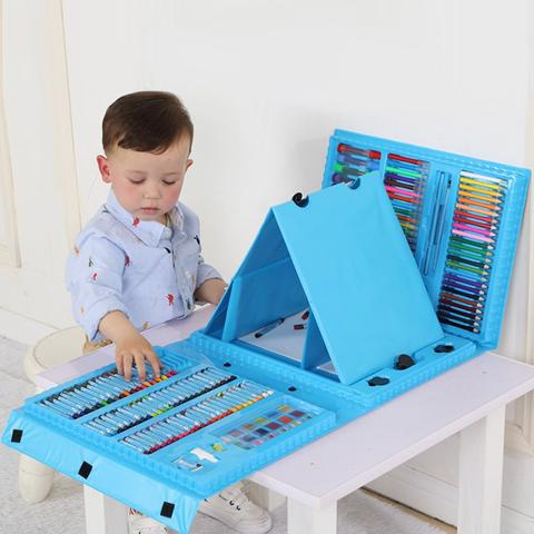 6-in-1 Creativiteitsdoos met teken- en knutselmateriaal voor kinderen – Compact & veelzijdig