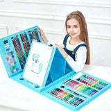 6-in-1 Creativiteitsdoos met teken- en knutselmateriaal voor kinderen – Compact & veelzijdig