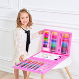 6-in-1 Creativiteitsdoos met teken- en knutselmateriaal voor kinderen – Compact & veelzijdig